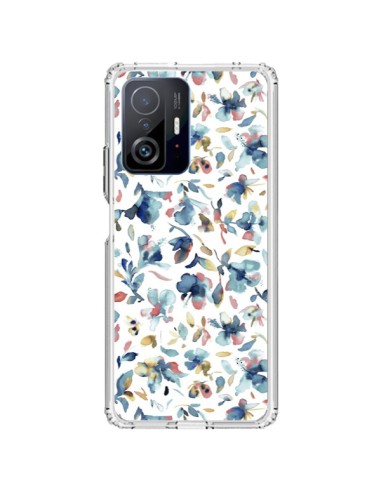 Coque Xiaomi 11T / 11T Pro Watery Hibiscus Blue - Ninola Design