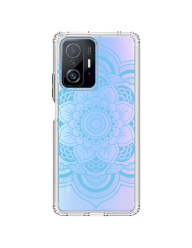 Coque Xiaomi 11T / 11T Pro Mandala Bleu Azteque Transparente - Nico