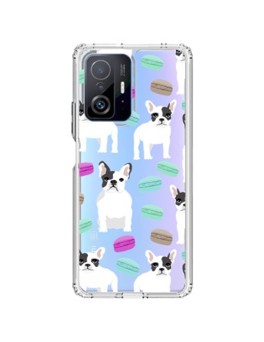 Coque Xiaomi 11T / 11T Pro Chiens Bulldog Français Macarons Transparente - Pet Friendly