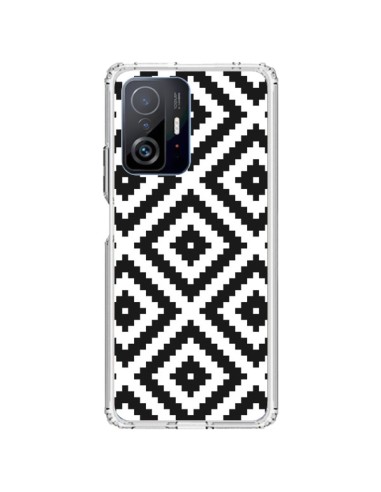 Coque Xiaomi 11T / 11T Pro Diamond Chevron Black and White - Pura Vida