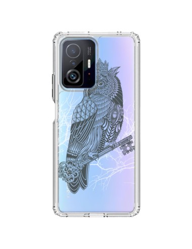 Coque Xiaomi 11T / 11T Pro Owl King Chouette Hibou Roi Transparente - Rachel Caldwell