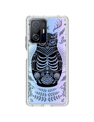 Coque Xiaomi 11T / 11T Pro Owl Chouette Hibou Squelette Transparente - Rachel Caldwell