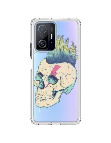 Coque Xiaomi 11T / 11T Pro Tête de Mort Crane Punk Transparente - Victor Vercesi