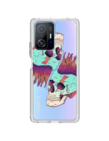 Coque Xiaomi 11T / 11T Pro Tête de Mort Crane Punk Double Transparente - Victor Vercesi