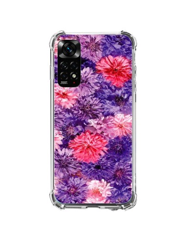 Coque Xiaomi Redmi Note 11 / 11S Fleurs Violettes Flower Storm - Asano Yamazaki