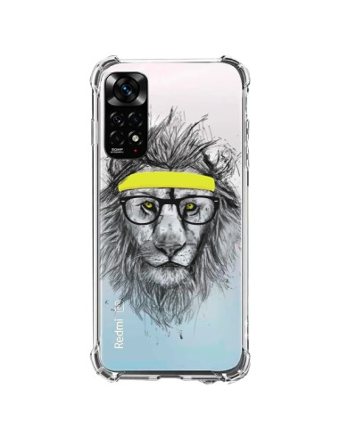 Xiaomi Redmi Note 11 / 11S Case Hipster Lion Clear - Balazs Solti