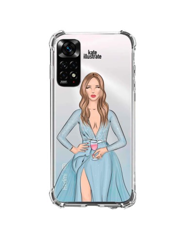 Coque Xiaomi Redmi Note 11 / 11S Cheers Diner Gala Champagne Transparente - kateillustrate