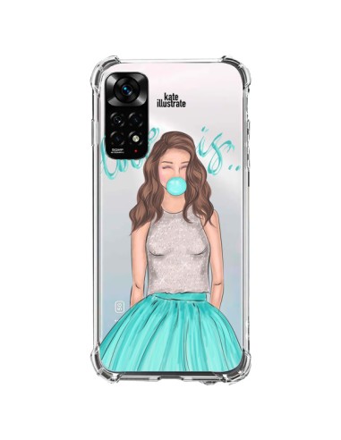 Coque Xiaomi Redmi Note 11 / 11S Bubble Girls Tiffany Bleu Transparente - kateillustrate