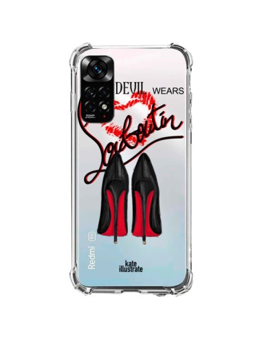 Coque Xiaomi Redmi Note 11 / 11S The Devil Wears Shoes Demon Chaussures Transparente - kateillustrate