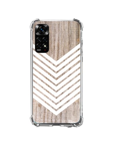 Coque Xiaomi Redmi Note 11 / 11S Tribal Aztèque Bois Wood Flèche Blanc - Laetitia