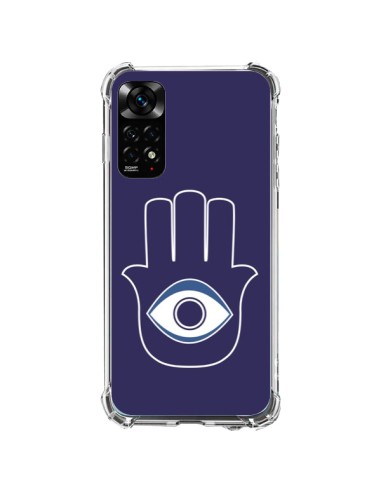 Coque Xiaomi Redmi Note 11 / 11S Main de Fatma Oeil Bleu - Laetitia