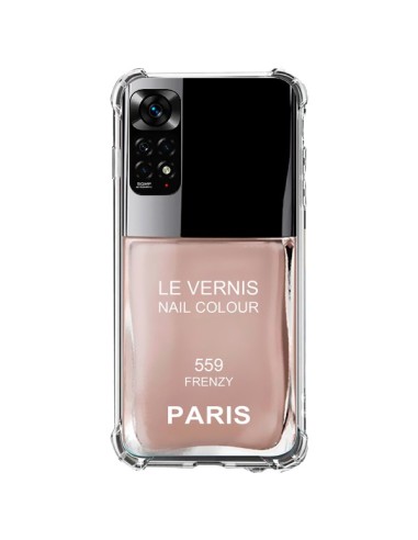 Coque Xiaomi Redmi Note 11 / 11S Vernis Paris Frenzy Beige - Laetitia