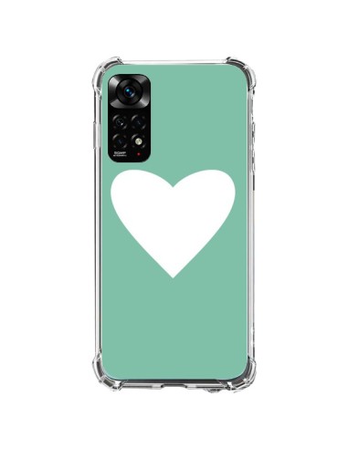 Coque Xiaomi Redmi Note 11 / 11S Coeur Mint Vert - Mary Nesrala