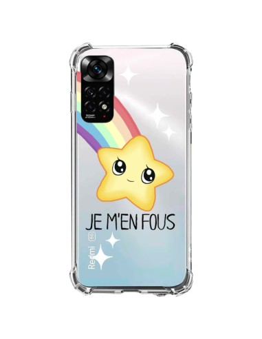 Coque Xiaomi Redmi Note 11 / 11S Etoile Je M'en Fous Transparente - Maryline Cazenave