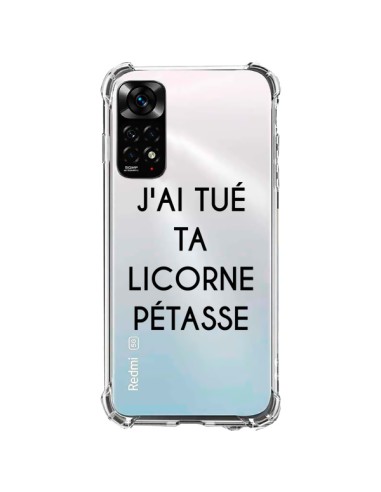 Coque Xiaomi Redmi Note 11 / 11S Tué Licorne Pétasse Transparente - Maryline Cazenave