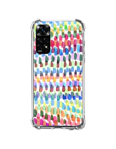 Coque Xiaomi Redmi Note 11 / 11S Artsy Strokes Stripes Colorful - Ninola Design