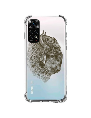 Coque Xiaomi Redmi Note 11 / 11S Buffalo Bison Transparente - Rachel Caldwell