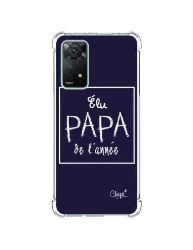 Coque Xiaomi Redmi Note 11 Pro Elu Papa de l'Année Bleu Marine - Chapo