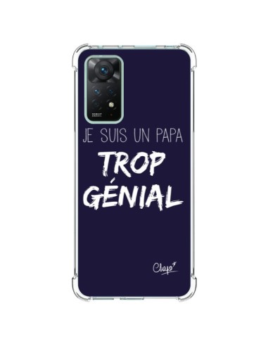 Coque Xiaomi Redmi Note 11 Pro Je suis un Papa trop Génial Bleu Marine - Chapo