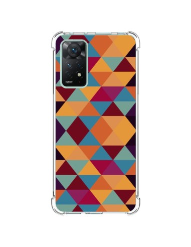 Coque Xiaomi Redmi Note 11 Pro Azteque Triangle Orange - Eleaxart