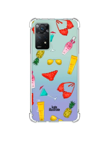 Coque Xiaomi Redmi Note 11 Pro Summer Essentials Ete Essentiel Transparente - kateillustrate