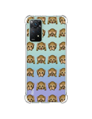 Coque Xiaomi Redmi Note 11 Pro Singe Monkey Emoticone Emoji Transparente - Laetitia