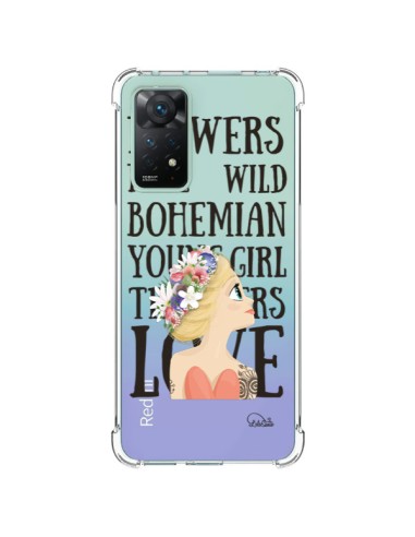 Coque Xiaomi Redmi Note 11 Pro Flowers Love Transparente - Lolo Santo