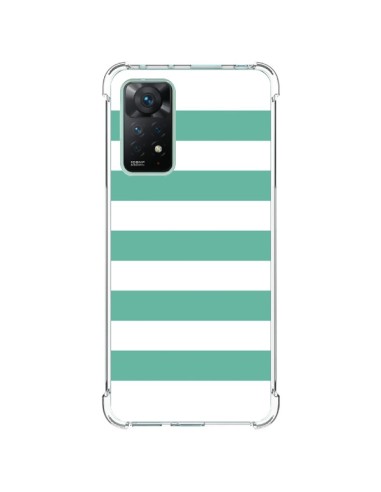 Coque Xiaomi Redmi Note 11 Pro Bandes Mint Vert - Mary Nesrala