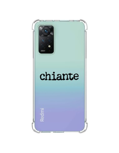 Coque Xiaomi Redmi Note 11 Pro Chiante Noir Transparente - Maryline Cazenave