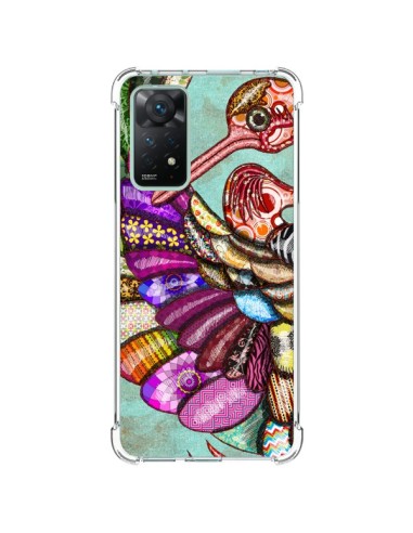 Coque Xiaomi Redmi Note 11 Pro Paon Multicolore Eco Bird - Maximilian San