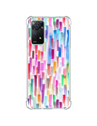 Coque Xiaomi Redmi Note 11 Pro Colorful Brushstrokes Multicolored - Ninola Design