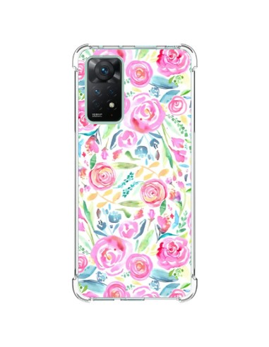 Coque Xiaomi Redmi Note 11 Pro Speckled Watercolor Pink - Ninola Design