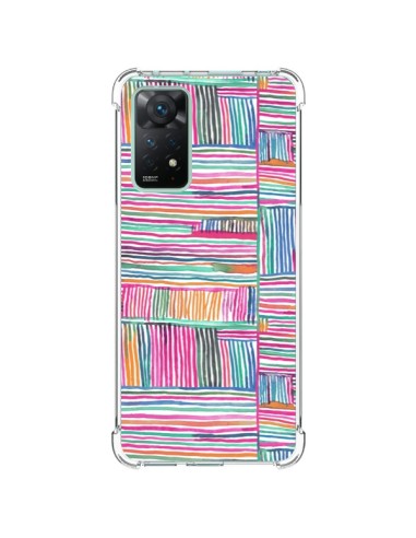 Coque Xiaomi Redmi Note 11 Pro Watercolor Linear Meditation Pink - Ninola Design