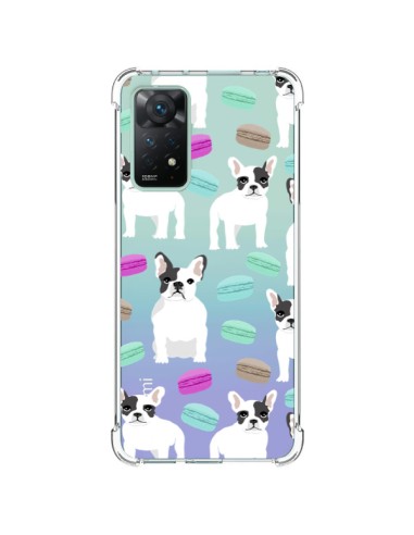 Coque Xiaomi Redmi Note 11 Pro Chiens Bulldog Français Macarons Transparente - Pet Friendly