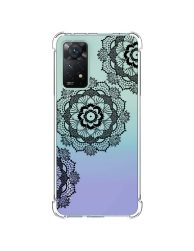 Coque Xiaomi Redmi Note 11 Pro Triple Mandala Noir Black Transparente - Sylvia Cook