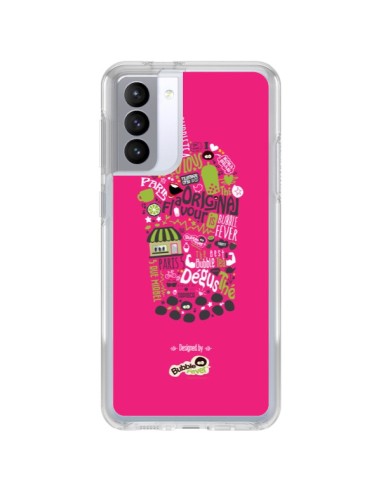 Coque Samsung Galaxy S21 FE Bubble Fever Original Flavour Rose - Bubble Fever