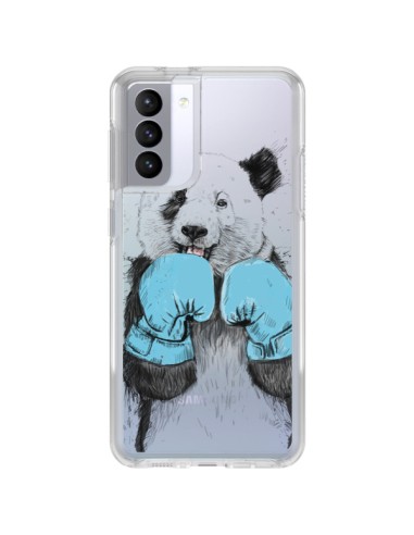 Coque Samsung Galaxy S21 FE Winner Panda Gagnant Transparente - Balazs Solti