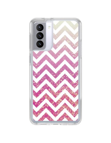 Coque Samsung Galaxy S21 FE Chevron Pixie Dust Triangle Azteque - Mary Nesrala