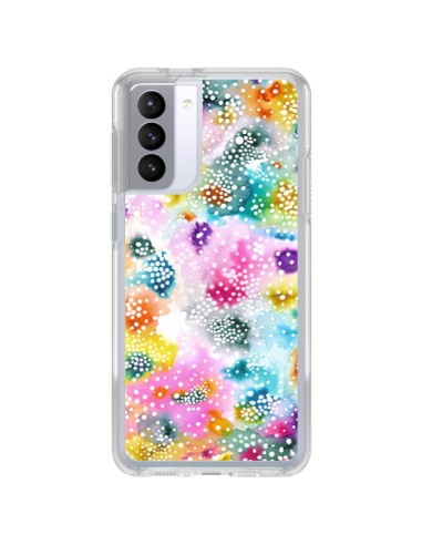 Coque Samsung Galaxy S21 FE Experimental Surface Colorful - Ninola Design