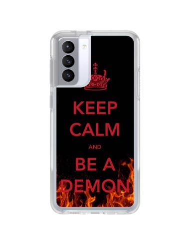 Coque Samsung Galaxy S21 FE Keep Calm and Be A Demon - Nico