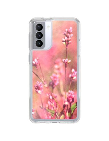 Coque Samsung Galaxy S21 FE Fleurs Bourgeons Roses - R Delean