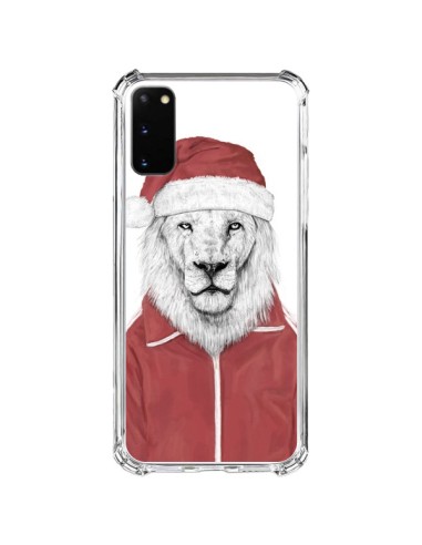 Coque Samsung Galaxy S20 FE Santa Lion Père Noel - Balazs Solti