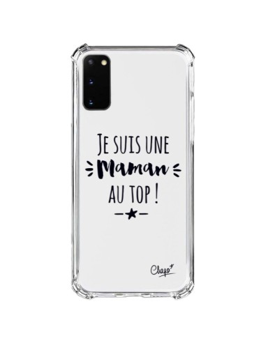 Coque Samsung Galaxy S20 FE Je suis une Maman au Top Transparente - Chapo