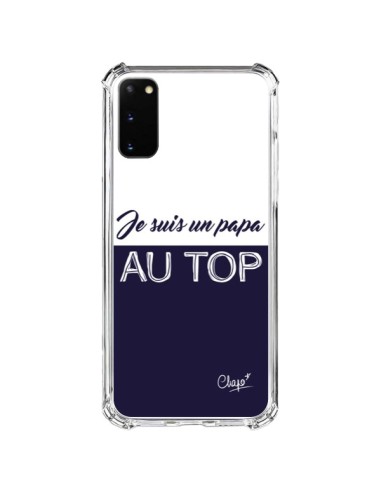 Coque Samsung Galaxy S20 FE Je suis un Papa au Top Bleu Marine - Chapo