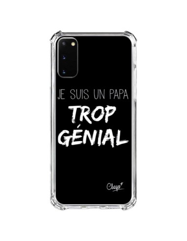 Coque Samsung Galaxy S20 FE Je suis un Papa trop Génial Noir - Chapo