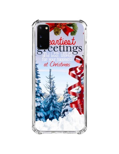 Coque Samsung Galaxy S20 FE Voeux Joyeux Noël - Eleaxart