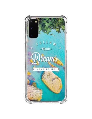 Coque Samsung Galaxy S20 FE Follow your dreams Suis tes rêves Islands - Eleaxart