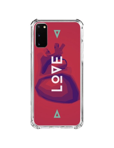 Coque Samsung Galaxy S20 FE Love Coeur Triangle Amour - Javier Martinez