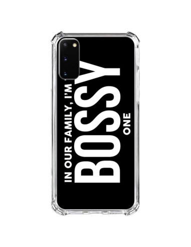 Coque Samsung Galaxy S20 FE In our family i'm the Bossy one - Jonathan Perez