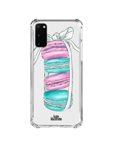 Samsung Galaxy S20 FE Case Macarons Pink Mint Clear - kateillustrate